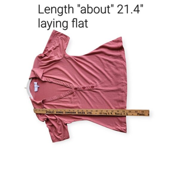 Revolve L'Academie Fernande Lyocell Top Deep Sea Coral M - Picture 10 of 13